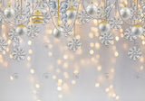 Winter White Bokeh Wonderland Backdrop