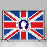 Allenjoy 1926 2022 Queen Commemoration Majesty Flag Backdrop