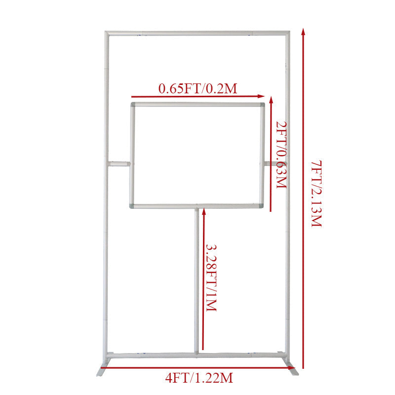 Allenjoy 4X7FT Hollow Collapsible Panel Party Photo Booth Backdrop Stand