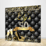 Allenjoy 50 Fabulous Fantastic Birthday Backdrop