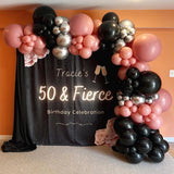 Allenjoy 50 & Fierce Birthday Party Backdrop