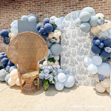 Allenjoy 5X7.5FT Chiara Arched Backdrop Custom Arched Wall Backdrop Cover For Party Decoration