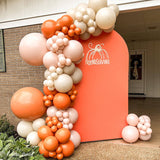 Allenjoy 5X7.5FT Chiara Arched Backdrop Custom Arched Wall Backdrop Cover For Party Decoration