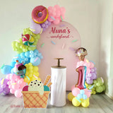 Allenjoy 5X7.5FT Chiara Arched Backdrop Custom Arched Wall Backdrop Cover For Party Decoration