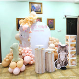 Allenjoy 5X7.5FT Chiara Arched Backdrop Custom Arched Wall Backdrop Cover For Party Decoration