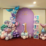 Allenjoy 5X7.5FT Chiara Arched Backdrop Custom Arched Wall Backdrop Cover For Party Decoration