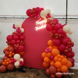 Allenjoy 5X7.5FT Chiara Arched Backdrop Custom Arched Wall Backdrop Cover For Party Decoration