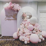Allenjoy 5X7.5FT Chiara Arched Backdrop Custom Arched Wall Backdrop Cover For Party Decoration