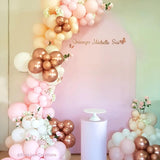 Allenjoy 5X7.5FT Chiara Arched Backdrop Custom Arched Wall Backdrop Cover For Party Decoration