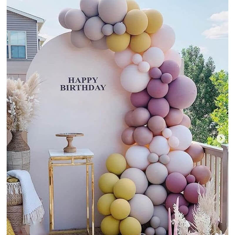 Allenjoy 5X7.5FT Chiara Arched Backdrop Custom Arched Wall Backdrop Cover For Party Decoration