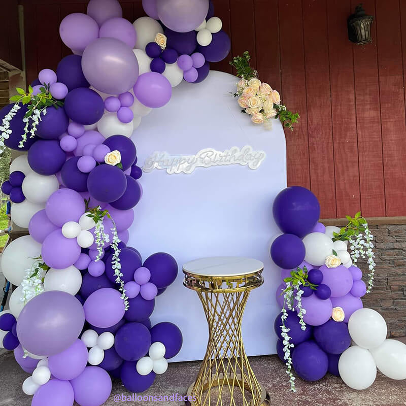Allenjoy 5X7.5FT Chiara Arched Backdrop Custom Arched Wall Backdrop Cover For Party Decoration