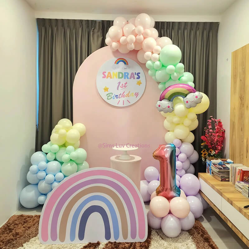 Allenjoy 5X7.5FT Chiara Arched Backdrop Custom Arched Wall Backdrop Cover For Party Decoration