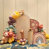 Allenjoy 5X7.5FT Chiara Arched Backdrop Custom Arched Wall Backdrop Cover For Party Decoration