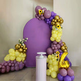 Allenjoy 5X7.5FT Chiara Arched Backdrop Custom Arched Wall Backdrop Cover For Party Decoration