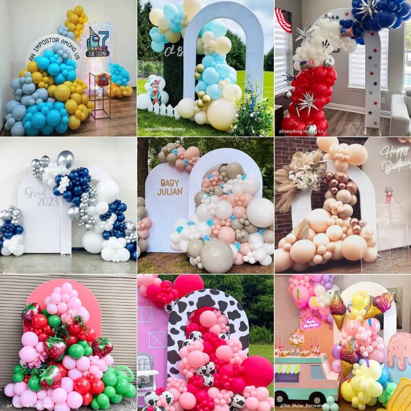 Allenjoy 5x7.5ft Open Arch With Cover For Party Decoration