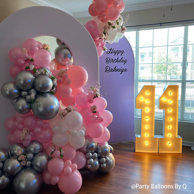 Allenjoy 5x7.5ft Open Arch With Cover For Party Decoration