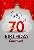 Allenjoy 70Th Birthday Party Backdrop