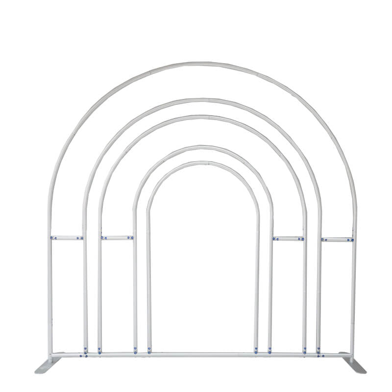Allenjoy 7X7FT Hollow Rainbow Arch Backdrop Party Decoration Props