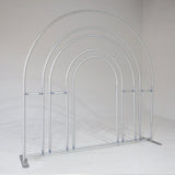 Allenjoy 7X7FT Hollow Rainbow Arch Backdrop Party Decoration Props