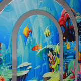 Allenjoy 7X7FT Hollow Rainbow Arch Backdrop Party Decoration Props