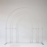 Allenjoy 7X7FT Hollow Rainbow Arch Backdrop Party Decoration Props