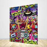 Allenjoy 80S Hip Hop Graffiti Theme Party Custom Backdrop