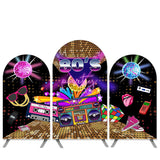 Allenjoy 80S Party Theme Gold Bokeh Happy Birthday Arch Backdrop Kit