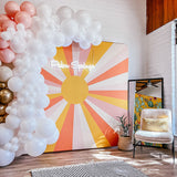 Allenjoy 8X7.5FT Double-Sided Tension Fabric Pillow Backdrop Cover And Stand