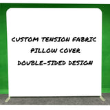 Allenjoy 8X7.5FT Double-Sided Tension Fabric Pillow Backdrop Cover And Stand