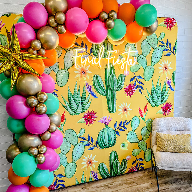Allenjoy 8X7.5FT Double-Sided Tension Fabric Pillow Backdrop Cover And Stand