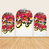 Allenjoy 90S Graffiti Theme Party Decoration Chiara Backdrop Covers