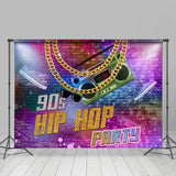 Allenjoy 90S Hip Hop Wall Photography Backdrop For Party