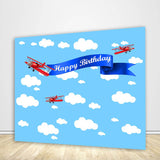 Allenjoy Airplane Birthday Party Backdrop