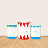 Allenjoy Amusement Park Circus Brithday Pedestal Cover