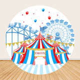 Allenjoy Amusement Park Circus Round Brithday Backdrop Cover