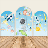 Allenjoy Astronaut Theme Chiara Backdrop Arched Wall Covers Only