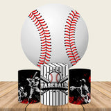 Allenjoy Baseball Party Backdrop Cover