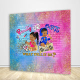 Allenjoy Beauty Or Beats Gender Reveal Backdrop