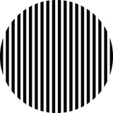 Allenjoy Black And White Stripes Round Backdrop