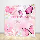 Allenjoy Butterfly Baby Shower Backdrop