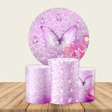 Allenjoy Butterfly Round Backdrop