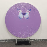 Allenjoy Butterfly Theme Birthday Circle Backdrop Cover