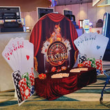 Allenjoy Casino Dice Circle Backdrop Cover