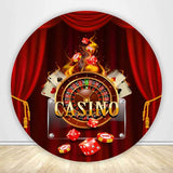 Allenjoy Casino Dice Circle Backdrop Cover