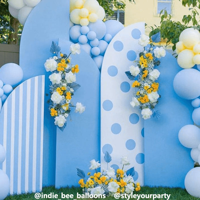 Allenjoy Chiara Backdrop 5 Walls Set Arched Frames With Covers Set