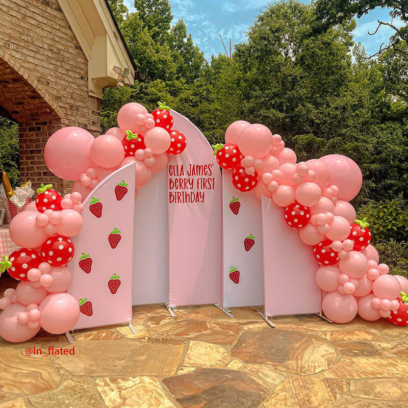Allenjoy Chiara Backdrop 5 Walls Set Arched Frames With Covers Set