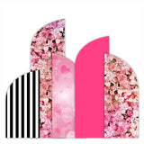 Allenjoy Chiara Backdrop 5 Walls Set Arched Frames With Covers Set