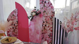 Allenjoy Chiara Backdrop 5 Walls Set Arched Frames With Covers Set