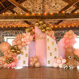 Allenjoy Chiara Backdrop 5 Walls Set Arched Frames With Covers Set