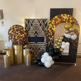 Allenjoy Chiara Backdrop Wall Set 4Pcs Arched Frames With Covers Set
